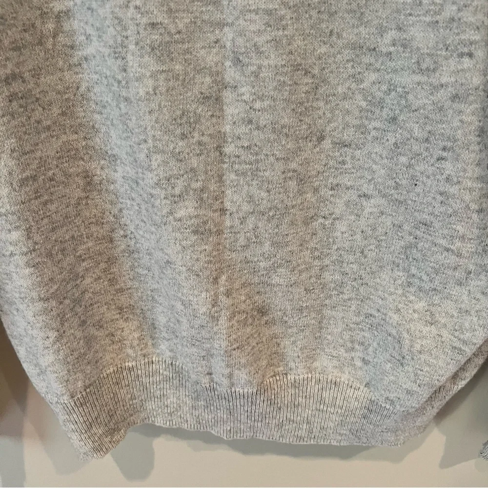J. Crew Lightweight V-Neck Gray Sweater | L